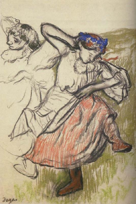 Edgar Degas Russian Dancers Norge oil painting art